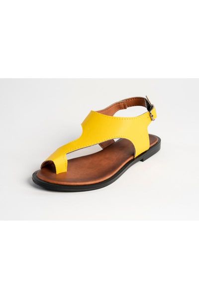 

sandals women's yellow thong arched, Black