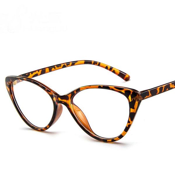 

fashion sunglasses frames oversized cat eye tr90 glasses anti blue light ultralight men women optical computer, Black
