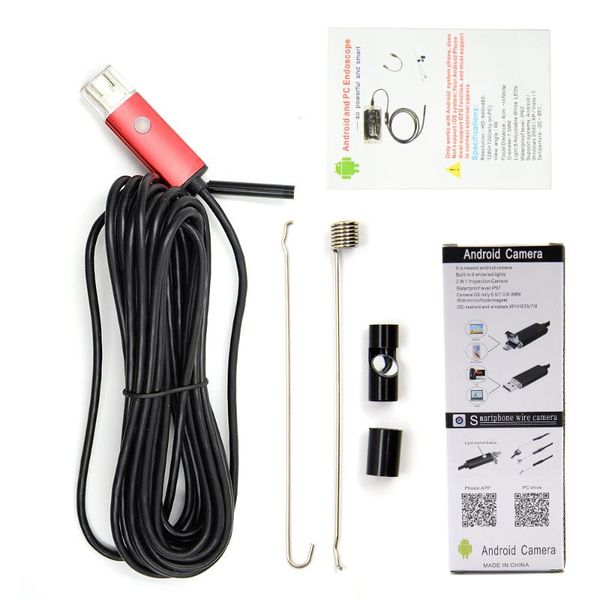 

cameras video recording 5.5mm 1.5m 2m 3.5m 720p lens hd usb endoscope 6 led inspection pipe camera for android phone pc po shooting