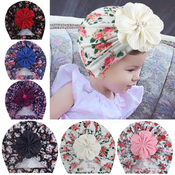 Toddler Confortável Chapéus Soft Chapéus Fashion Handmade Dobrado Flor Infantil Caps DIY Roupas Decoração Baby Aniversário Presentes