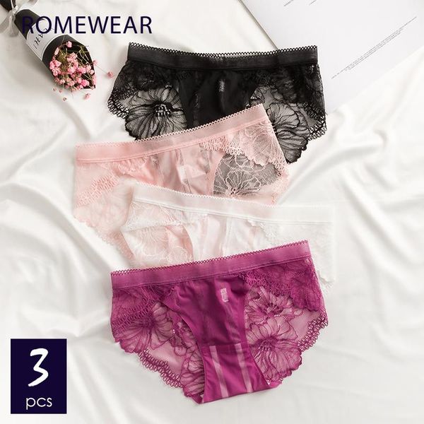 

transparent lace panties for women/girl seamless tanga briefs cotton crotch see through low-waist female underwear women's, Black;pink