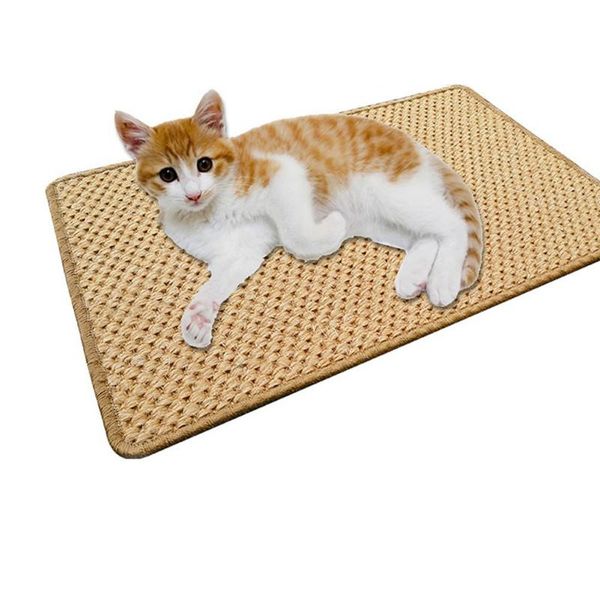 

pet dog cat natural sisal scratching board 30*40cm carpet pad, floor rug, sleeping mat beds & furniture