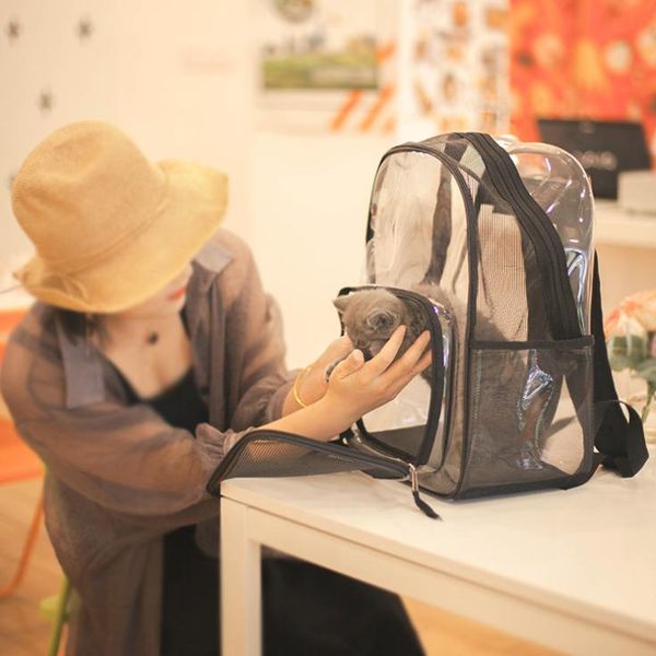 

dog car seat covers portable cat bag out space transparent small cage breathable chest shoulder pet travel carrier backpack