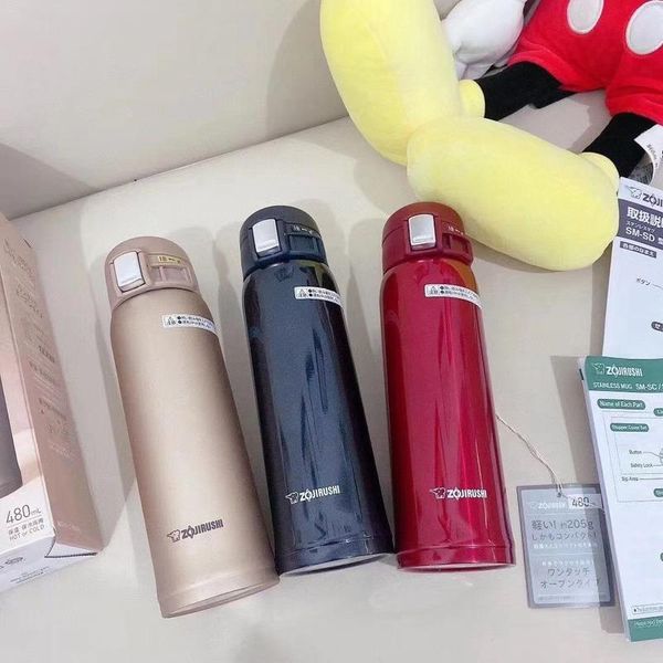 

insulation cup stainless steel double-layer vacuum 480ml bounce buckle leak-proof vehicle water bottles
