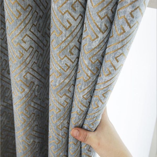 

curtain & drapes 2021 light luxury modern double-sided thick chinese nordic jane chenille for living dining room bedroom