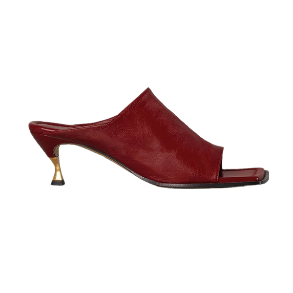 

sandals 2021 spring pu square toe women slip on metal high heels shoes fashion ladies sandalia feminine botas mujer, Black