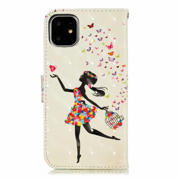 

little girl phone cases with card package for iphone 12 11 pro promax x xs max 7 8 plus samsung s10 s20 note10 note20