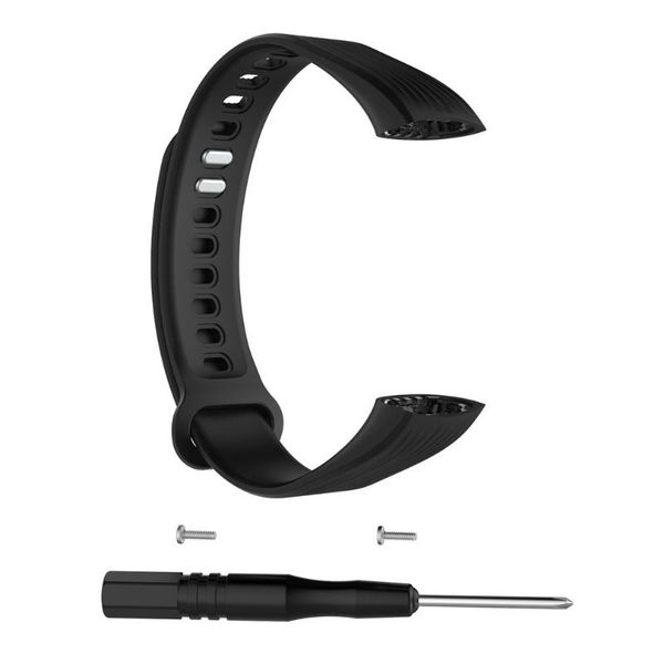 

watch bands for huawei honor 3 smart wrist band strap with repair tool adjustable bracelet replacement accessory, Black;brown