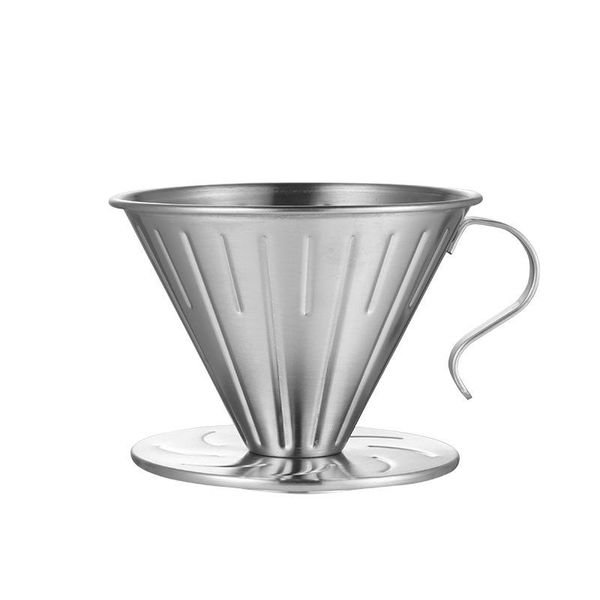

coffee filters 304 stainless steel filter reusable funnel dripper cup durable brew tools accessories