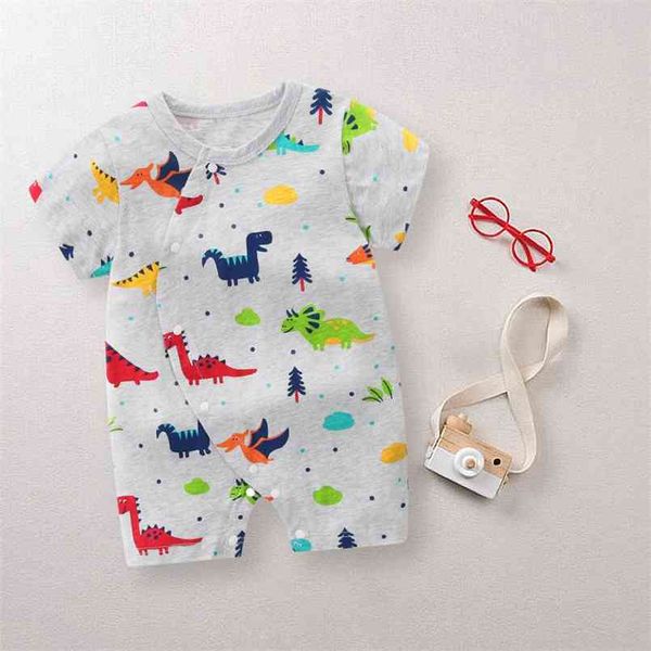 

baby dinosaur print bodysuit 210528, Blue