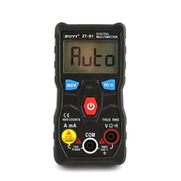 

multimeters zoyi zt-s1 digital multimeter dc/ac voltage current meter handheld ammeter ohm diode ncv tester 4000 counts multitester no conta