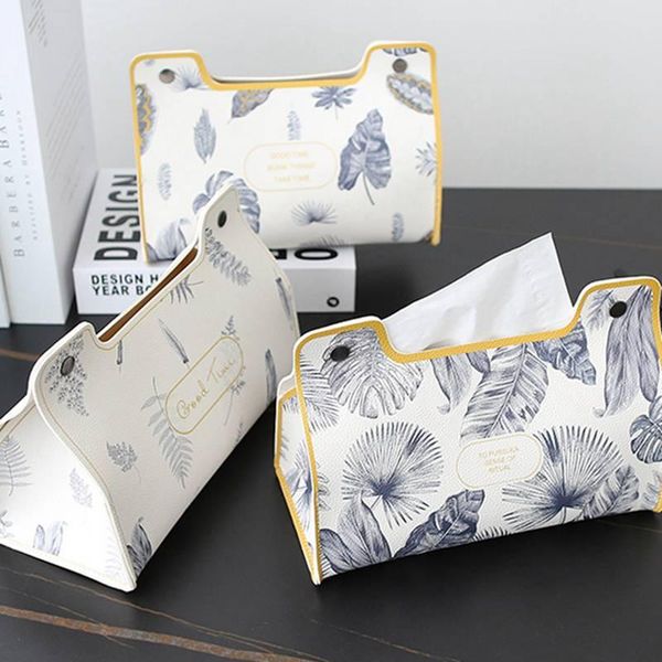 

tissue boxes & napkins leather living room bedroom kitchen deskpaper storage box napkin holder household bathroom