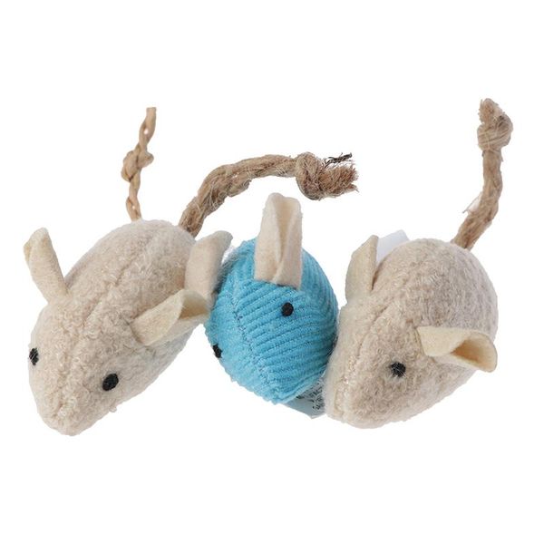 

3pcs/lot mix pet cats toys fun plush mouse cat toy for little fat