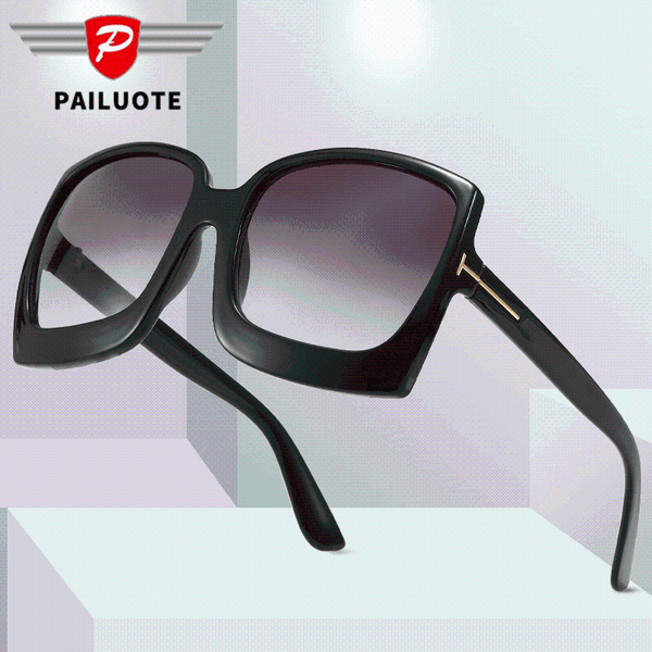 

fashion oversize unti-uv sunglasses women 2021 eyeglasses frames luxury classci black brand designer square shades lentes, White;black