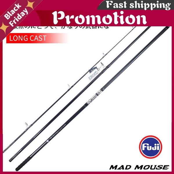 

boat fishing rods madmouse power surf 3 section fuji parts high carbon 4.20m rod sinker 100-350g japan quality spinning