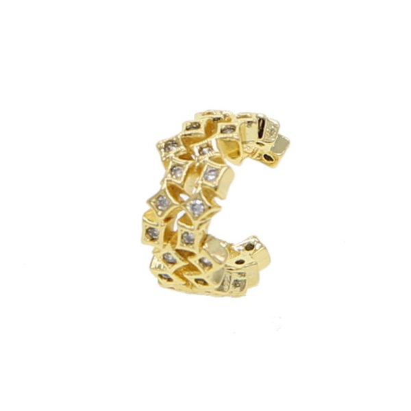 

clip-on & screw back 2021 stacking irregular square earings clip earrings without piercing for women fashion party wedding jewe, Silver