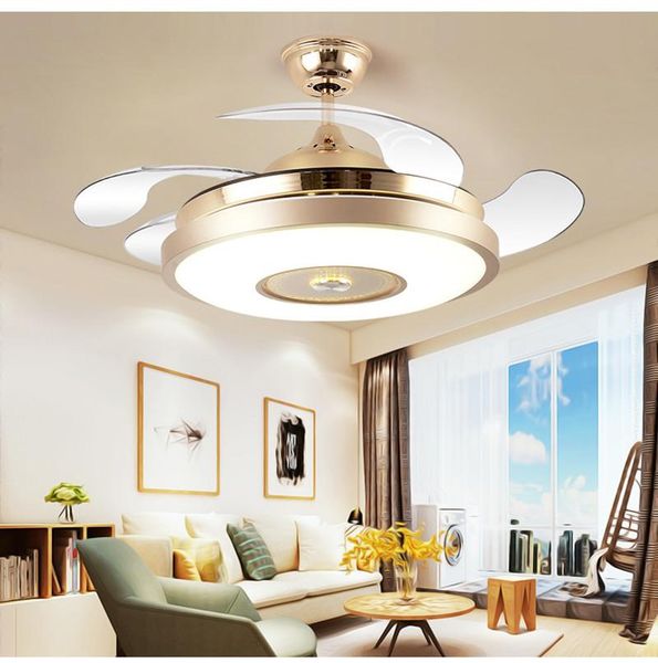 

pendant lamps nordic living room dining bedroom shop coffee electric fan lamp bluetooth with speaker led changeable