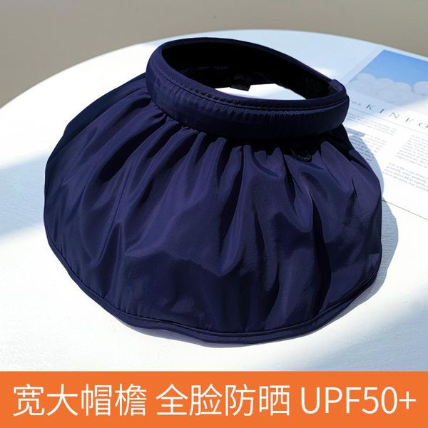 

wide brim hats summer for women empty shell shape sun hat korean fashion sunshade sunscreen protection beach ladies, Blue;gray