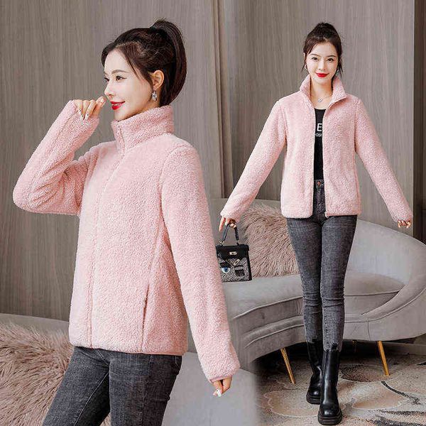 

casual dresses outdoor fleece women's autumn and winter 2022 warm stand collar coral plush fleece et, Black;gray