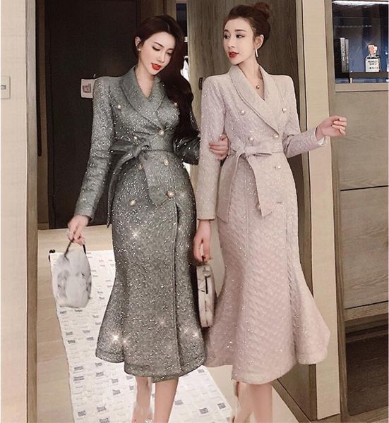 

celebrity female winter coat net style small red temperament, Black;red
