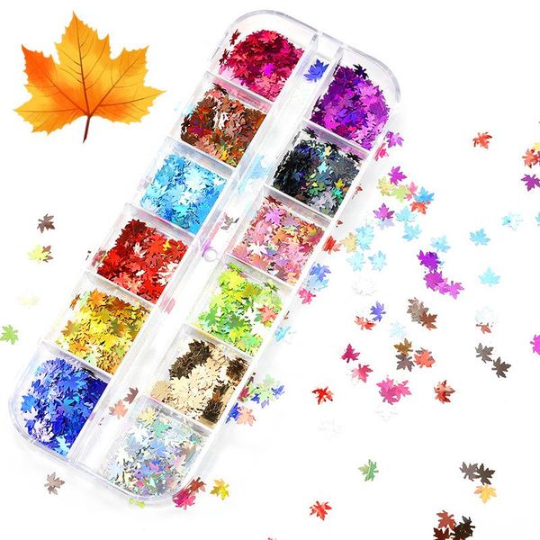 

art accessories sequins 12 colors nail shaped symphony patches decorations, Silver;gold