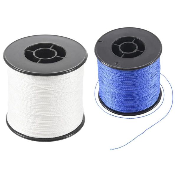 

braid line 2 pcs 500m 100lb 0.5mm super strong braided fishing pe 4 strands, white & blue