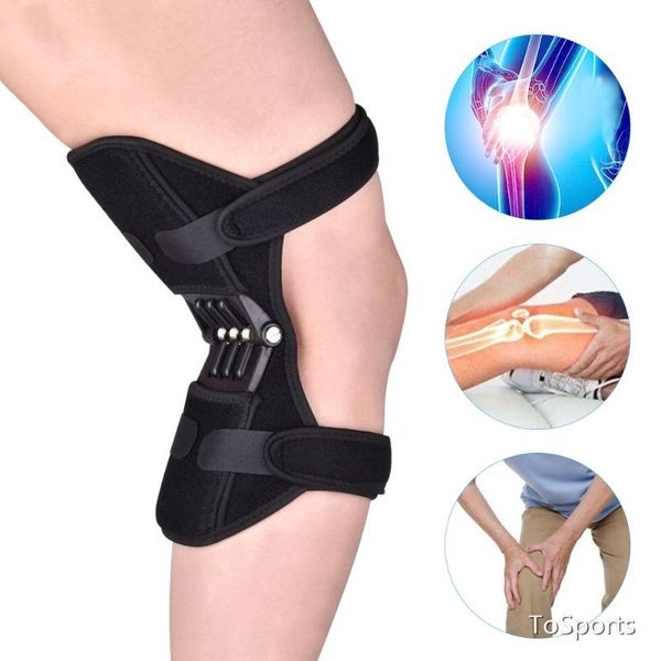 

1/2pcs joint support knee pads non-slip pain relief lift leg band protect sports stabilizer black elbow &, Black;gray