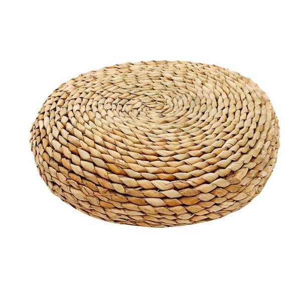 

cushion/decorative pillow round natural straw handmade floor yoga chair cushion tatami thickened meditation window 30/40/45cm