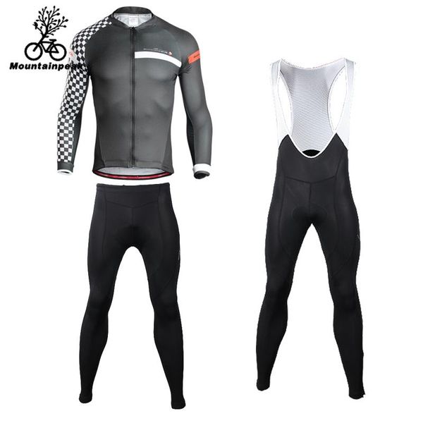 

racing sets mountainpeak 2021 long sleeve riding suit men's sun cycling women's tight pants abbigliamento ciclismo estivo, Black;blue