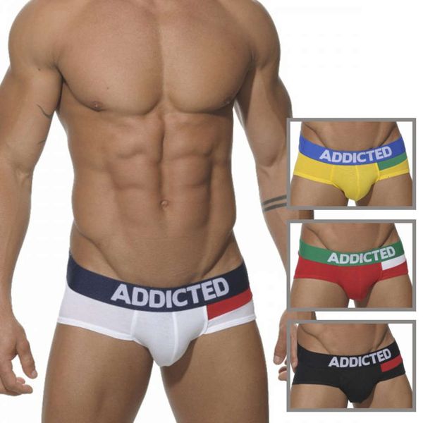 

men's triangle cotton underwear 035, Black;white