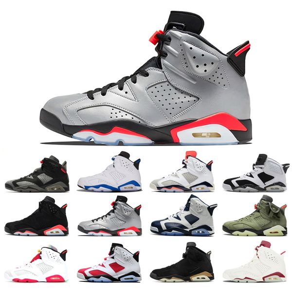 

original basketball shoes 6s for man red oreo alternate angry bull black cat carmine hare infrared marron tinker comfortable flat shoe size