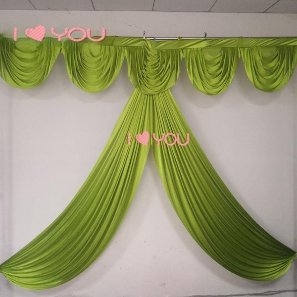

other event & party supplies 3m width custom color ice silk drape swag decoration for wedding backdrop curtain stage background