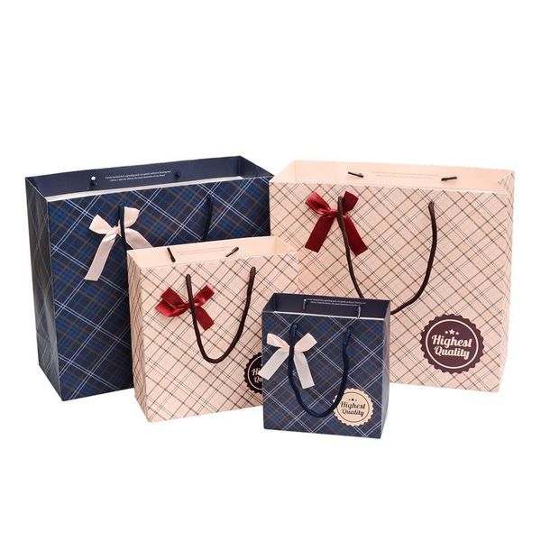 

gift wrap 3pcs high grade business bag shops clothes bags with handles wedding birthday party supplies