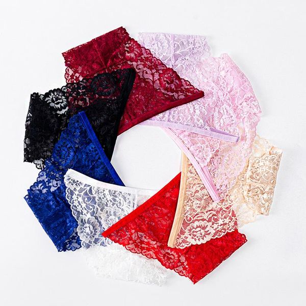 

women's panties ladies lace underwear transparent floral bow soft, Black;pink