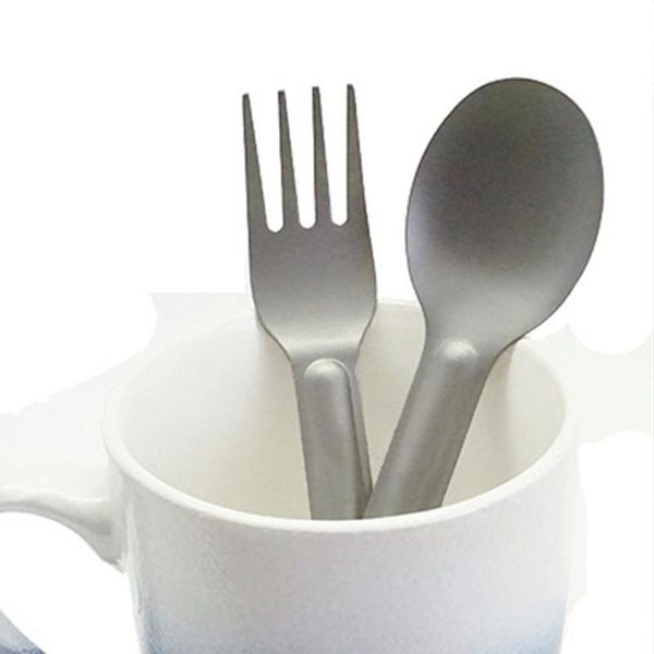 

camp kitchen outdoor camping cutlery set lightweight fork spoon non-toxic high temperature resistant tableware 13g quick delivery