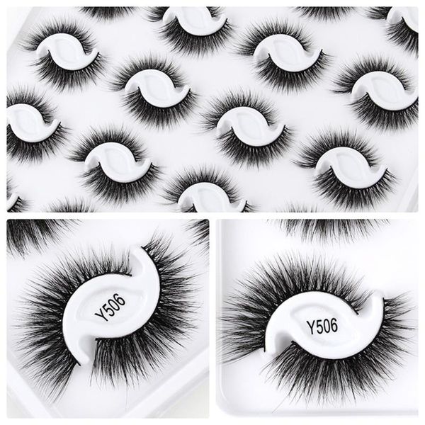 

false eyelashes natural 3d long thick dense lashes party beauty makeup mink extension tool kit