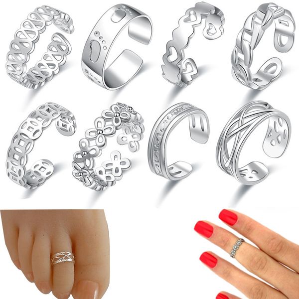 

new silver foot ring, foot charm, hollow out foot ring, women's ring