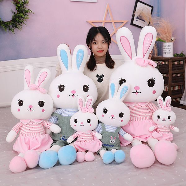 

cute creative rabbit doll carrying skirt plush toy girl gift pillow