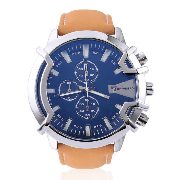 

wristwatches shiweibao brand fashion watch quartz men's gift, Slivery;brown