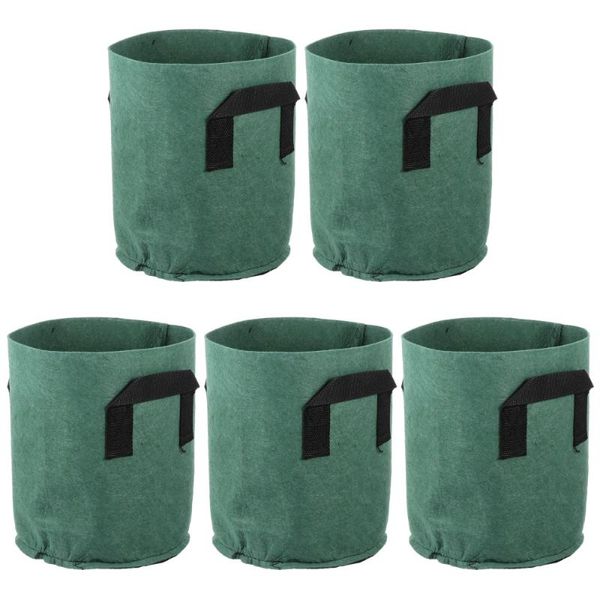 

planters & pots 5pcs plant grow container breathable cloth bags vegetable planting bag
