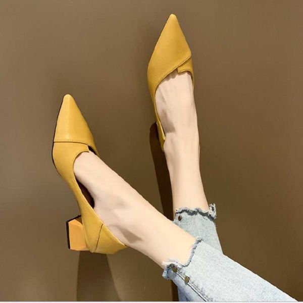 

dress shoes spring high heels women's thick pointed commuter all in one wedges fashion women summer, Black