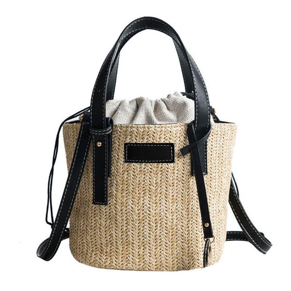 

vintage straw storage handbags beach summer crossbody bag fashion shoulder tote totes