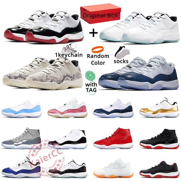 

11 11s mens basketball shoes cool grey 25th anniversary low legend university blue white bred concord cap and gown men women sneakers traine