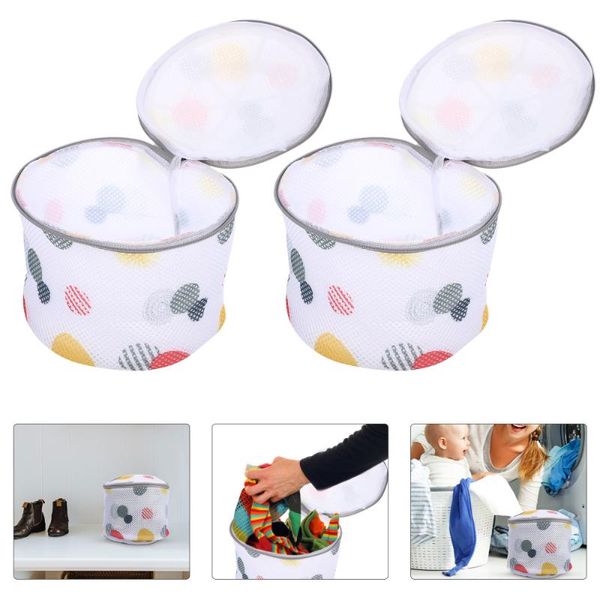 

laundry bags 2pcs travel bag reusable clothing washing mesh net with zipper