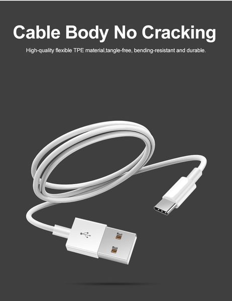 Handykabel 0,25/1/2/3M USB-C 3.1 Typ C Schnellladegerät Datenladegerät Sync Daten USB-Kabel für Samsung Galaxy S9/S9+ Note8 S8/S8+ Huawei Xi