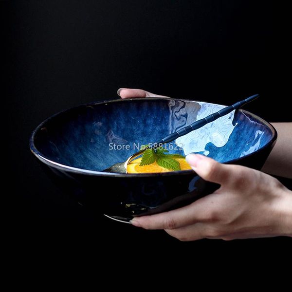 

bowls ceramic retro japanese style soup noodle bowl salad instant tableware