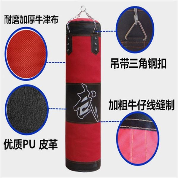 

sand bag empty boxing sandbag punching with hanging chain+rotating hook+safety buckle