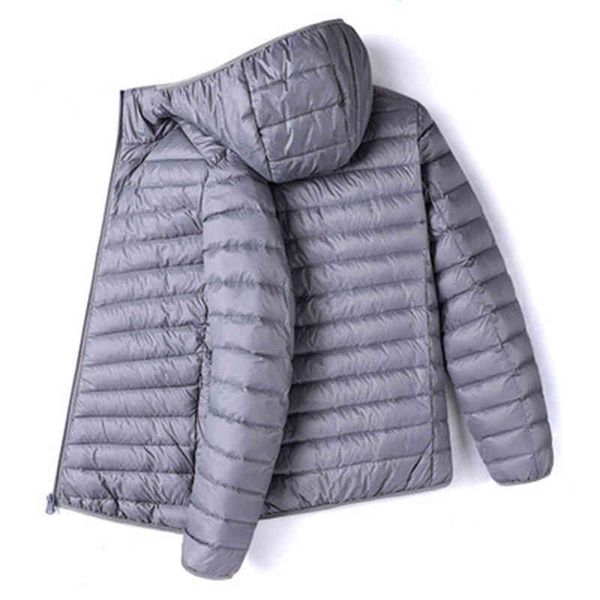 

fall winter ultra light 90% white duck remove hooded coat jaqueta masculino chaqueta hombre puffer thin men down et, Black;white