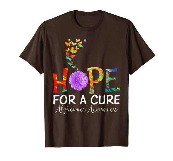 

alzheimer's awareness shirt hope for a cure classic gift t-shirt, White;black