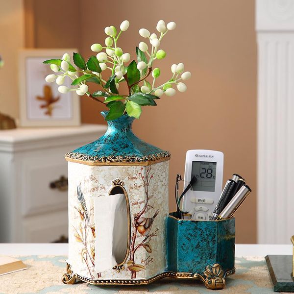

tissue boxes & napkins european style home living room dining table and coffee decoration multifunctional box storage